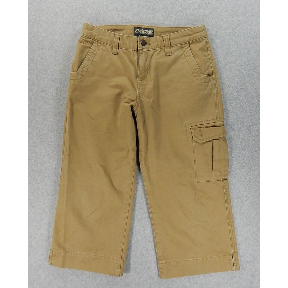 Mountain Khaki Cargo Capri Teton Twill‎ Pants (Womens Size 6) Brown